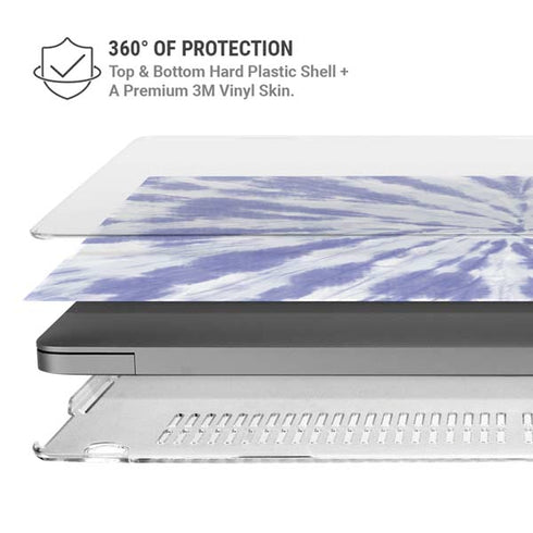 Purple Tie Dye MacBook Pro 14in (2021-24) Case plus Skin